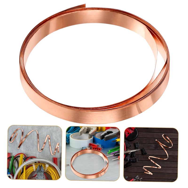 Unomor 3 Rolls High Purity Copper Flashing Sheet Metal Crafting DIY Projects Easy Cut Bend - Image 2